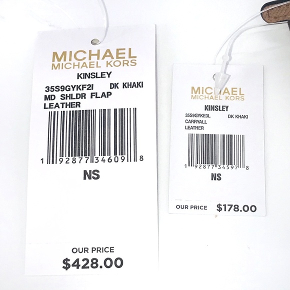 2PCS Michael Kors Kinsley Shoulder Flap Bag Wallet - Picture 8 of 8